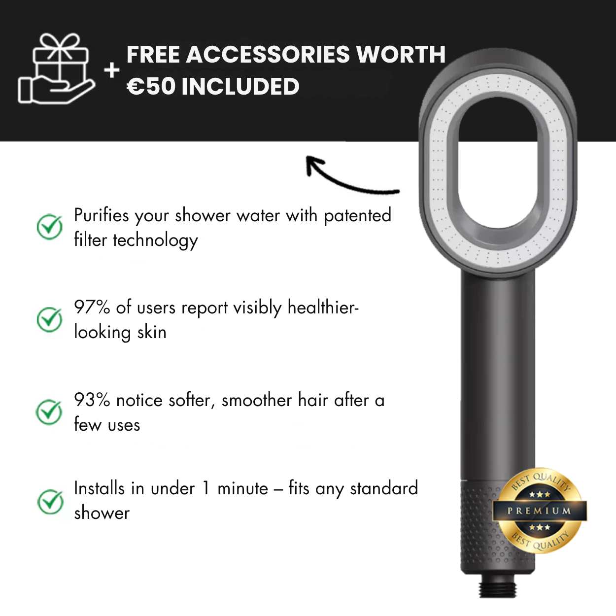 PureFlow – The Spa Shower That Filters, Softens & Rejuvenates