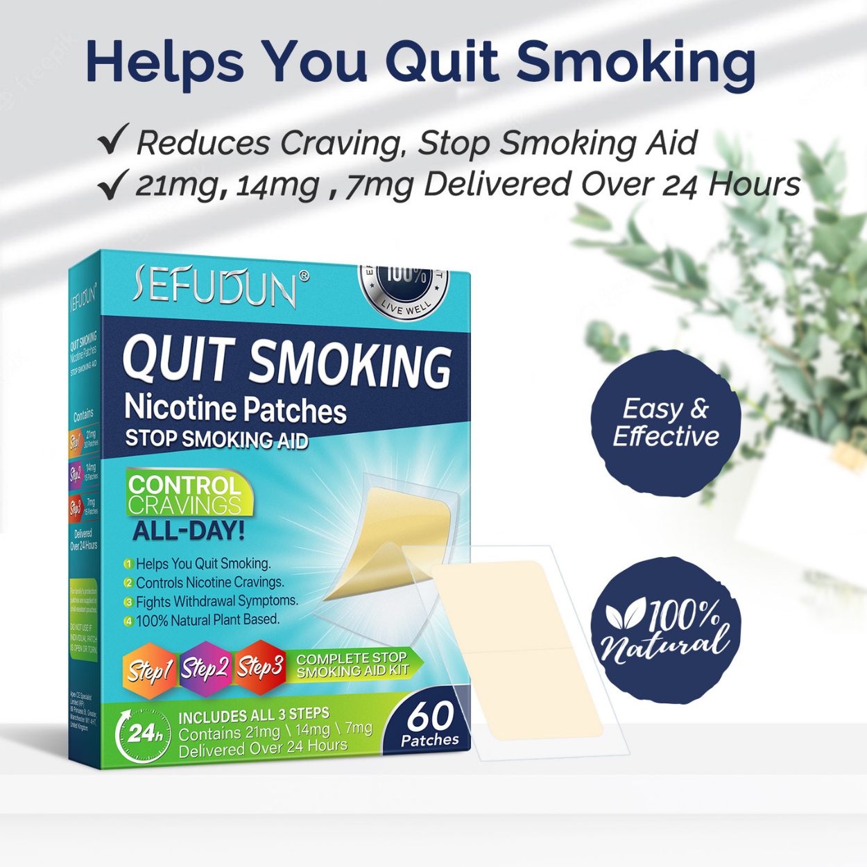 CraveControl™ Nicotine Patch System