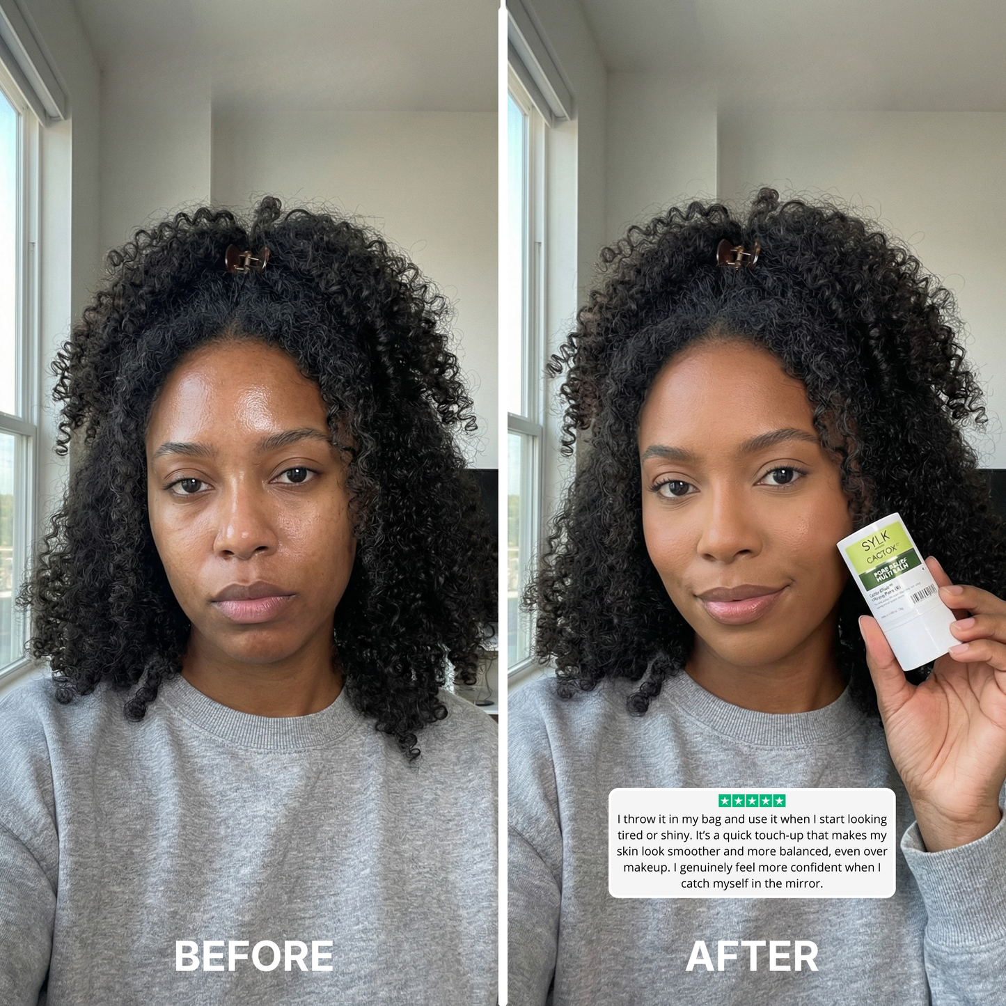 PoreRelief™ - Refines the look of pores and de puffs in 30 seconds