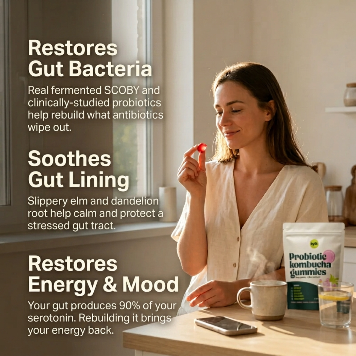Post-Antibiotic Gut Recovery. In One Gummy.