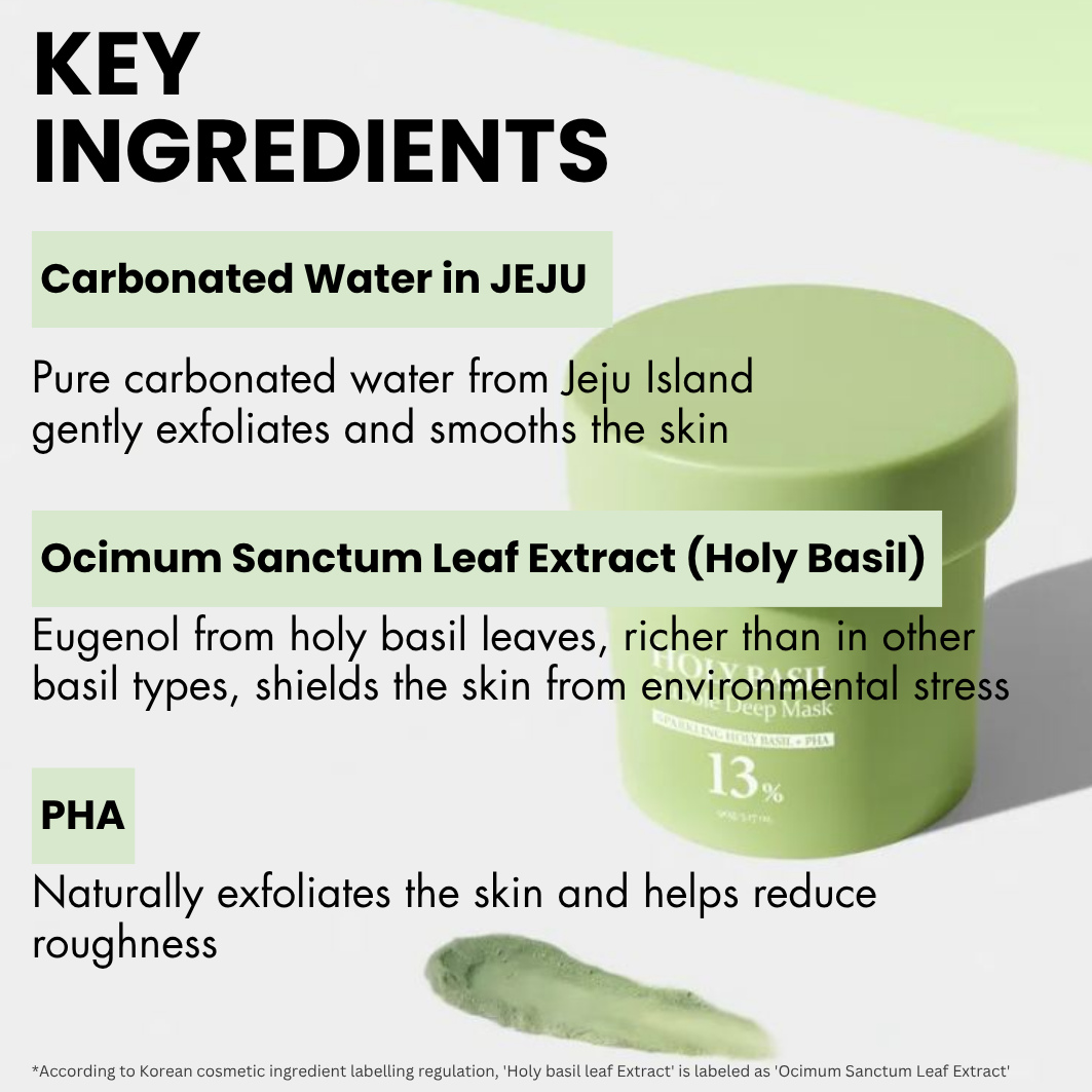 Holy Basil Bubble Deep Mask