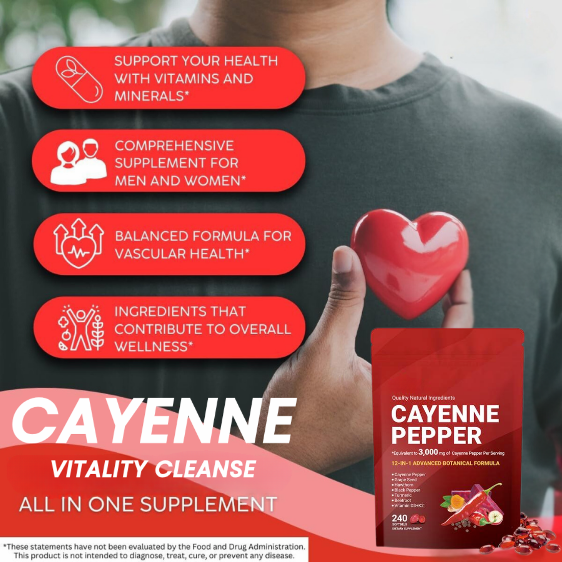 Cayenne Pepper Softgels Supplement