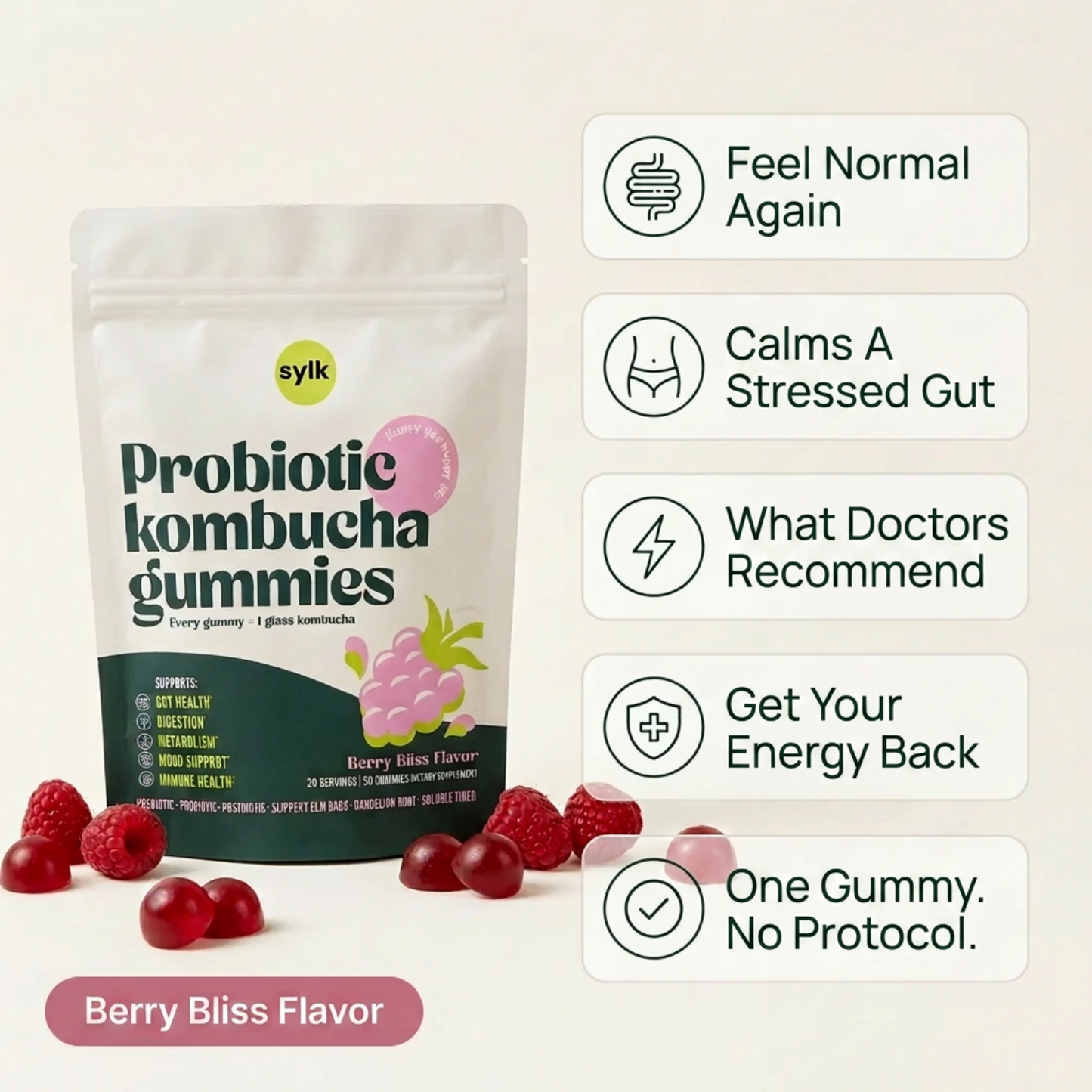Post-Antibiotic Gut Recovery. In One Gummy.