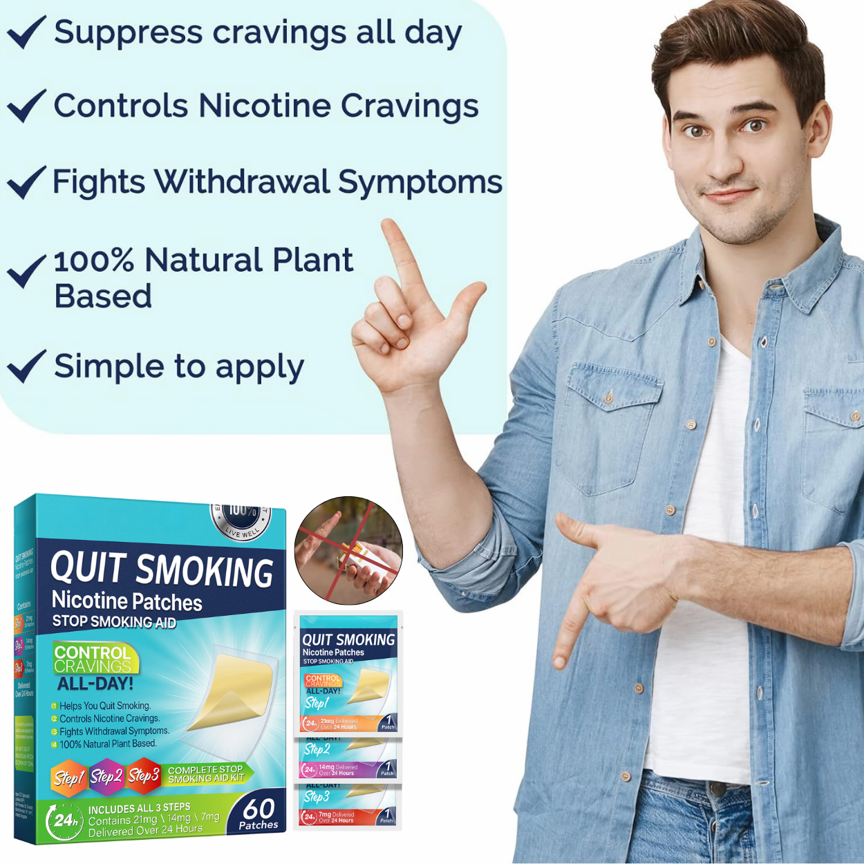 CraveControl™ Nicotine Patch System