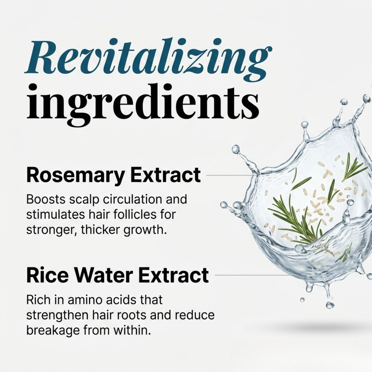 Rosemary & Rice Water Hair Growth Spray