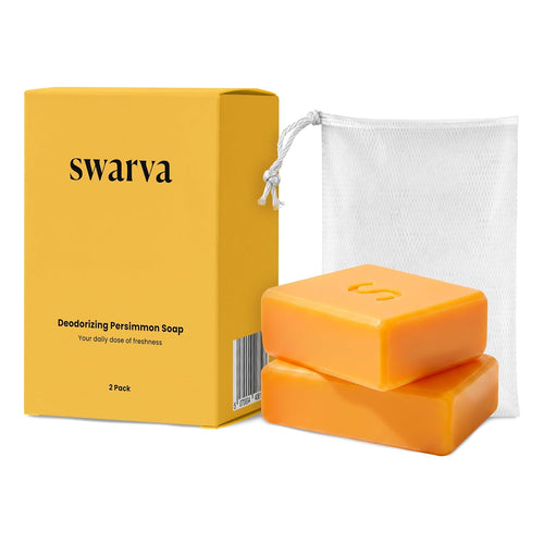 Japanese Persimmon Soap | Body Odor Bar - Old People Smell Cleanser, 2 Pack