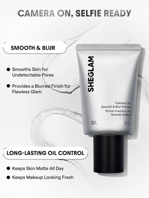 SHEGLAM Camera On Smooth & Blur Primer Mattifying Makeup Base Primer for Smoothing Skin