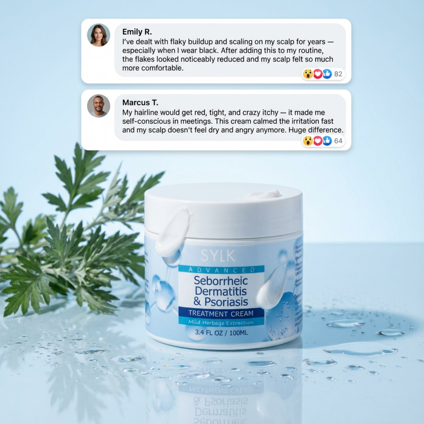 CalmDerm - Stop the itch. Stop the flakes. Feel normal again.