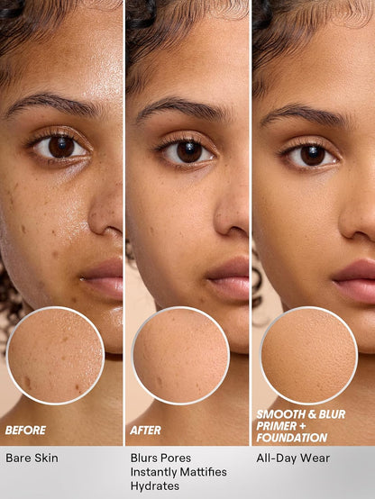 SHEGLAM Camera On Smooth & Blur Primer Mattifying Makeup Base Primer for Smoothing Skin
