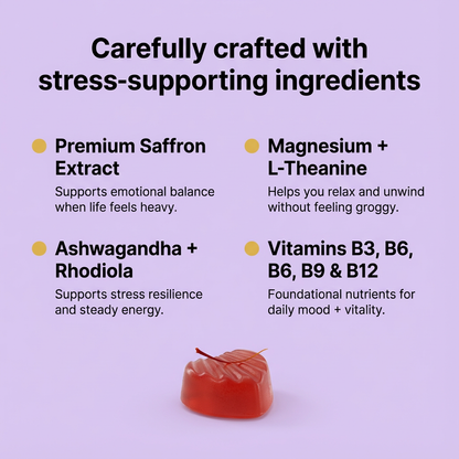 SaffraCalm Gummies - Works in 30 minutes