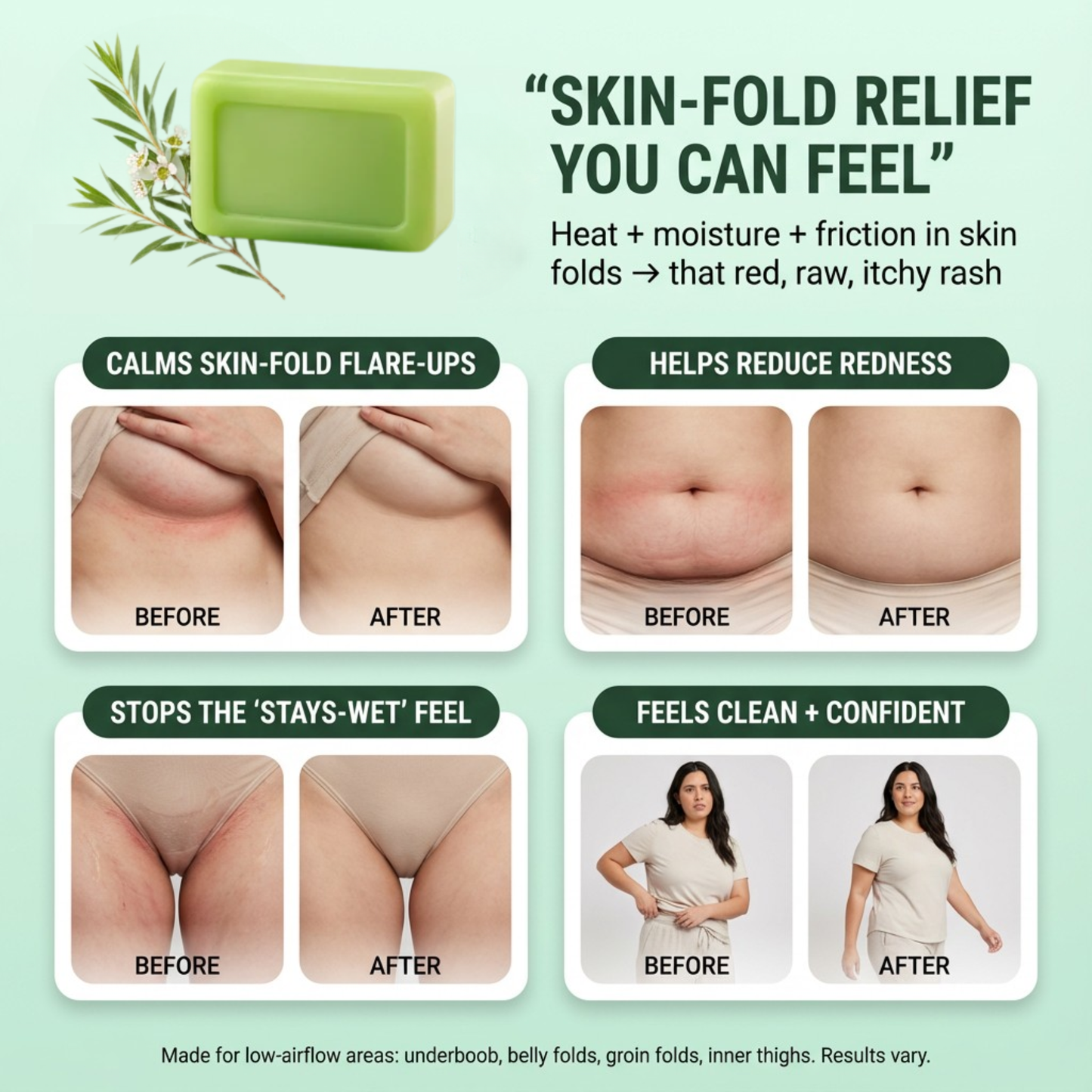 ClearSkin™ - Target skin-fold irritation from the first use.