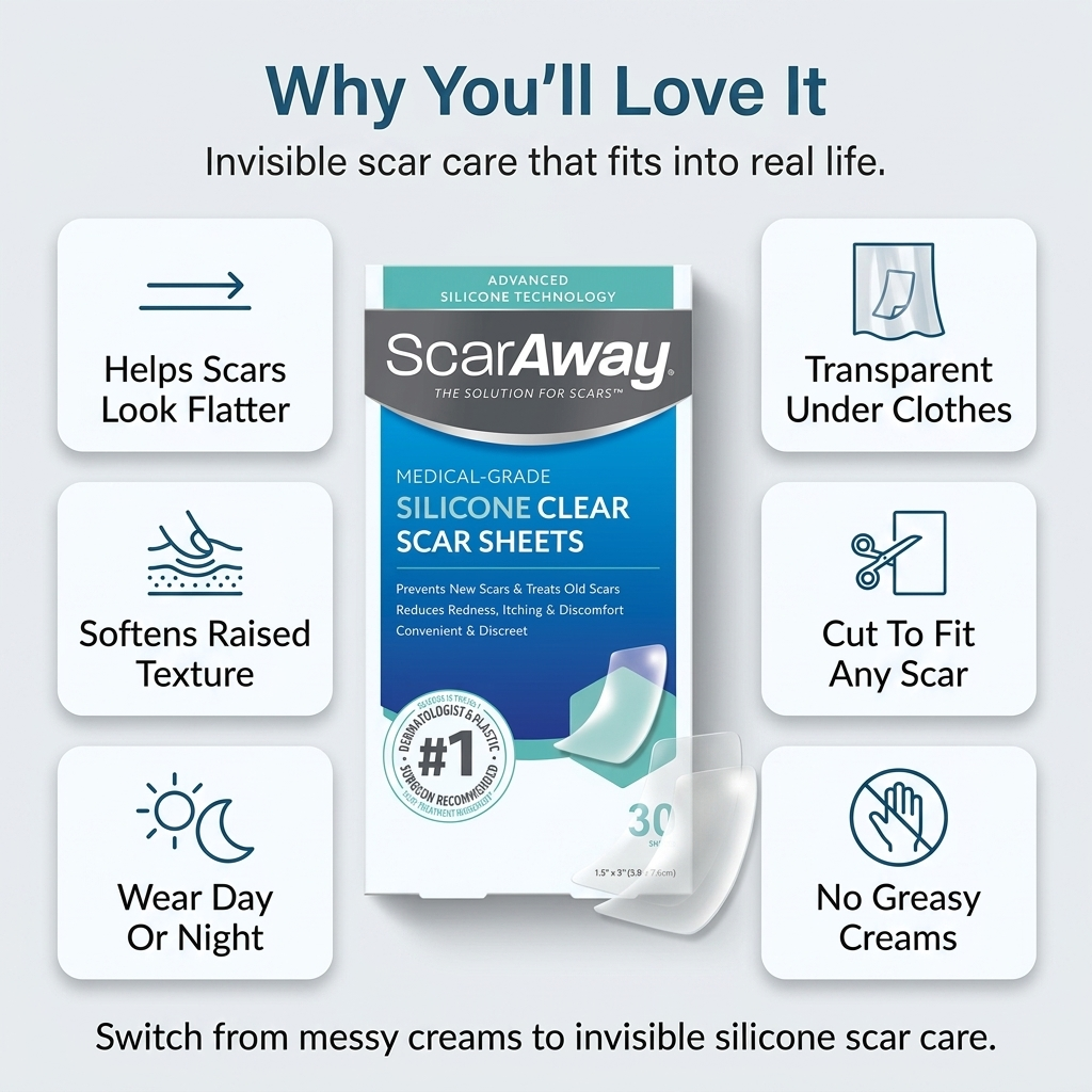 Silicone Scar Sheets - Scar Away Advanced