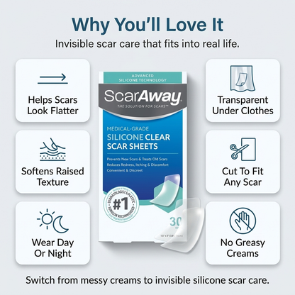 Silicone Scar Sheets - Scar Away Advanced
